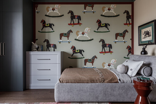 Фотография: Детская в стиле Современный, Эклектика, Квартира, Проект дня, 3 комнаты, Более 90 метров, Тюмень, современный с элементами лофта, эклектика с элементами классики, Анна Селиванова – фото на INMYROOM