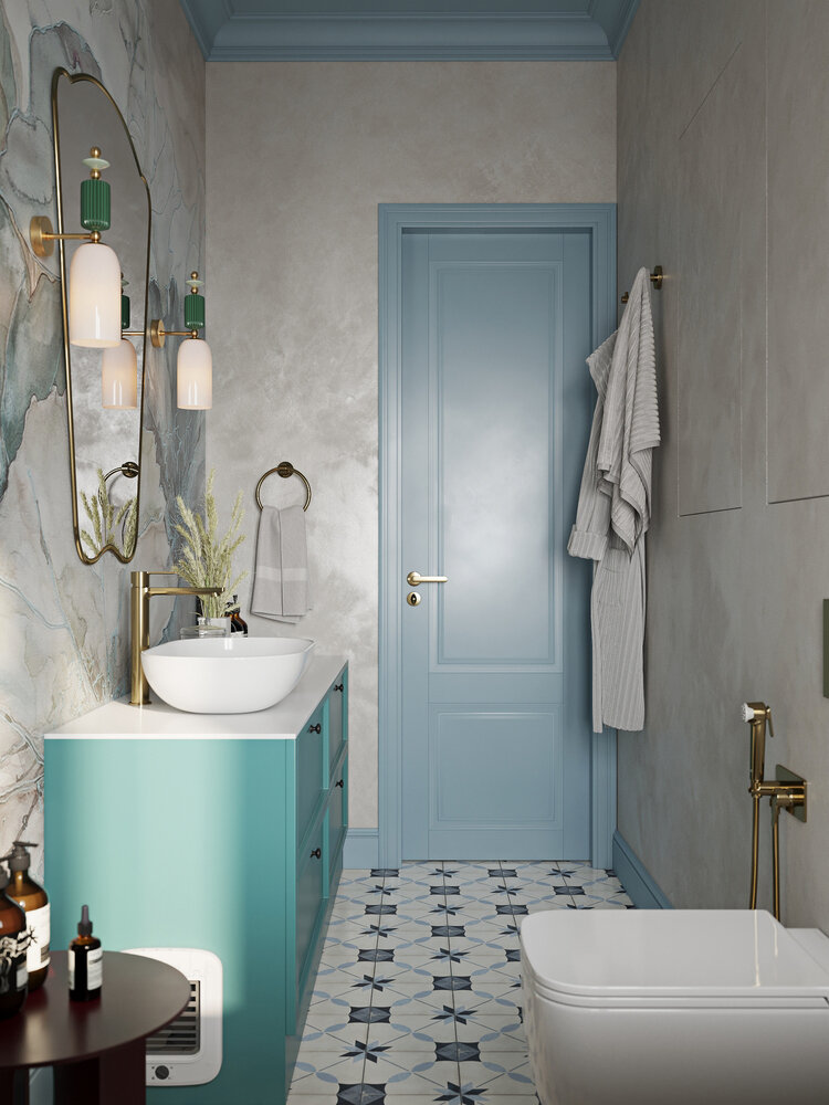 Фотография: Ванная в стиле Современный, Классический, Квартира, Проект дня, Санкт-Петербург, 40-60 метров, Юлия Бабинцева, YUHOME design – фото на INMYROOM Фотография: Ванная в стиле Современный, Классический, Квартира, Проект дня, Санкт-Петербург, 40-60 метров, Юлия Бабинцева, YUHOME design – фото на INMYROOM