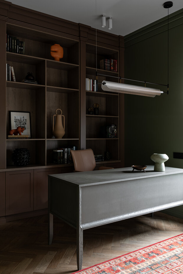 Фотография: Кабинет в стиле Современный, Дом, Проект дня, Дом и дача, Татарстан, Кирпичный дом, 4 и больше, Более 90 метров – фото на INMYROOM