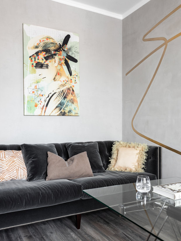 Фотография: Гостиная в стиле Лофт, Современный, Эклектика, Квартира, Проект недели, Челябинск, 3 комнаты, Более 90 метров, Елена Илле – фото на INMYROOM