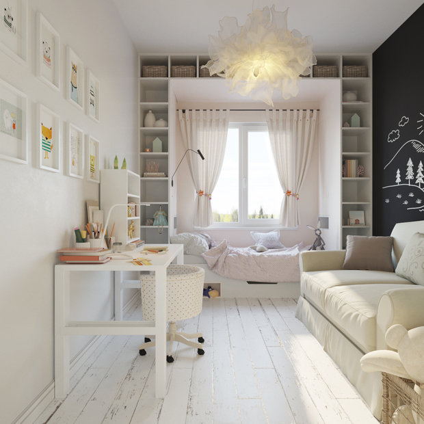 Фото из портфолио Пудра квартира 50 м2 Москва – фотографии дизайна интерьеров на INMYROOM
