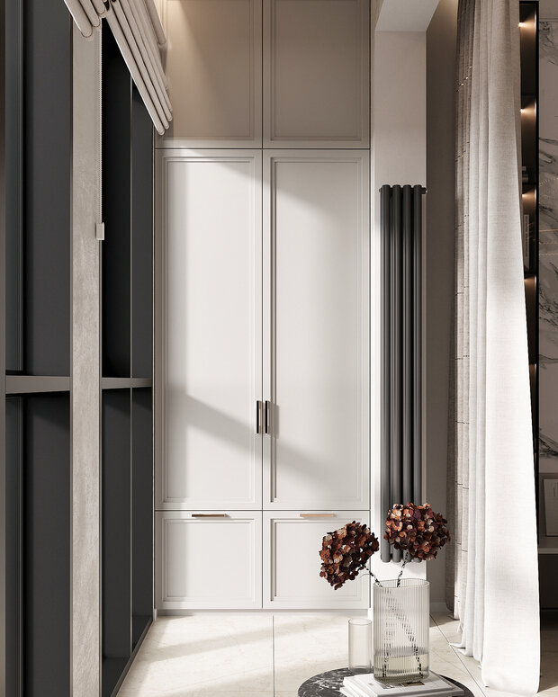 Фото из портфолио Дизайн интерьера квартиры в ЖК «ОМ» в стиле современной классики – фотографии дизайна интерьеров на INMYROOM