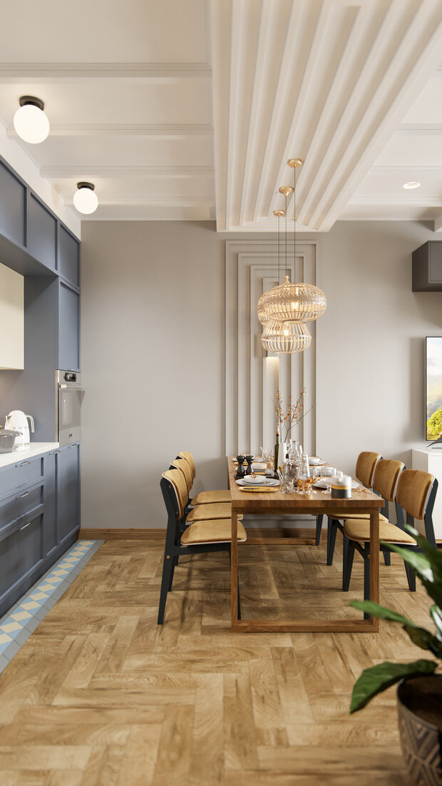 Фотография: Кухня и столовая в стиле Современный, Квартира, Проект недели, 4 и больше, 60-90 метров, Алена Чекалина, Котельники, Дизайн-студия Алены Чекалиной – фото на INMYROOM