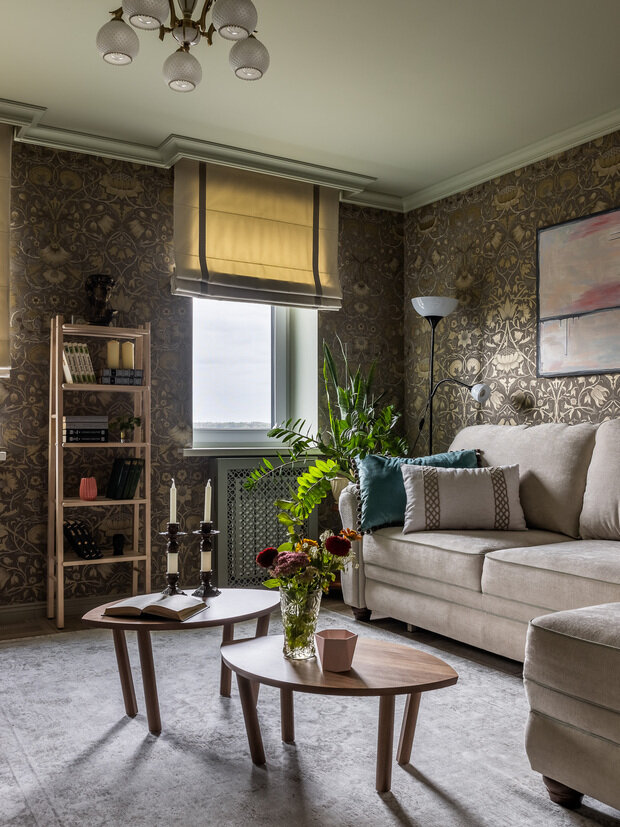 Фотография: Гостиная в стиле Прованс и Кантри, Дом, Проект дня, Дом и дача, Кирпичный дом, 4 и больше, Более 90 метров, Башкортостан, Лилия Асфандиярова, прованс/винтаж – фото на INMYROOM