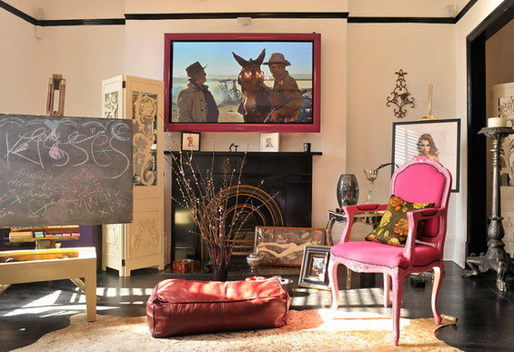 Фотография: Гостиная в стиле Эклектика, Дом, Дома и квартиры – фото на INMYROOM