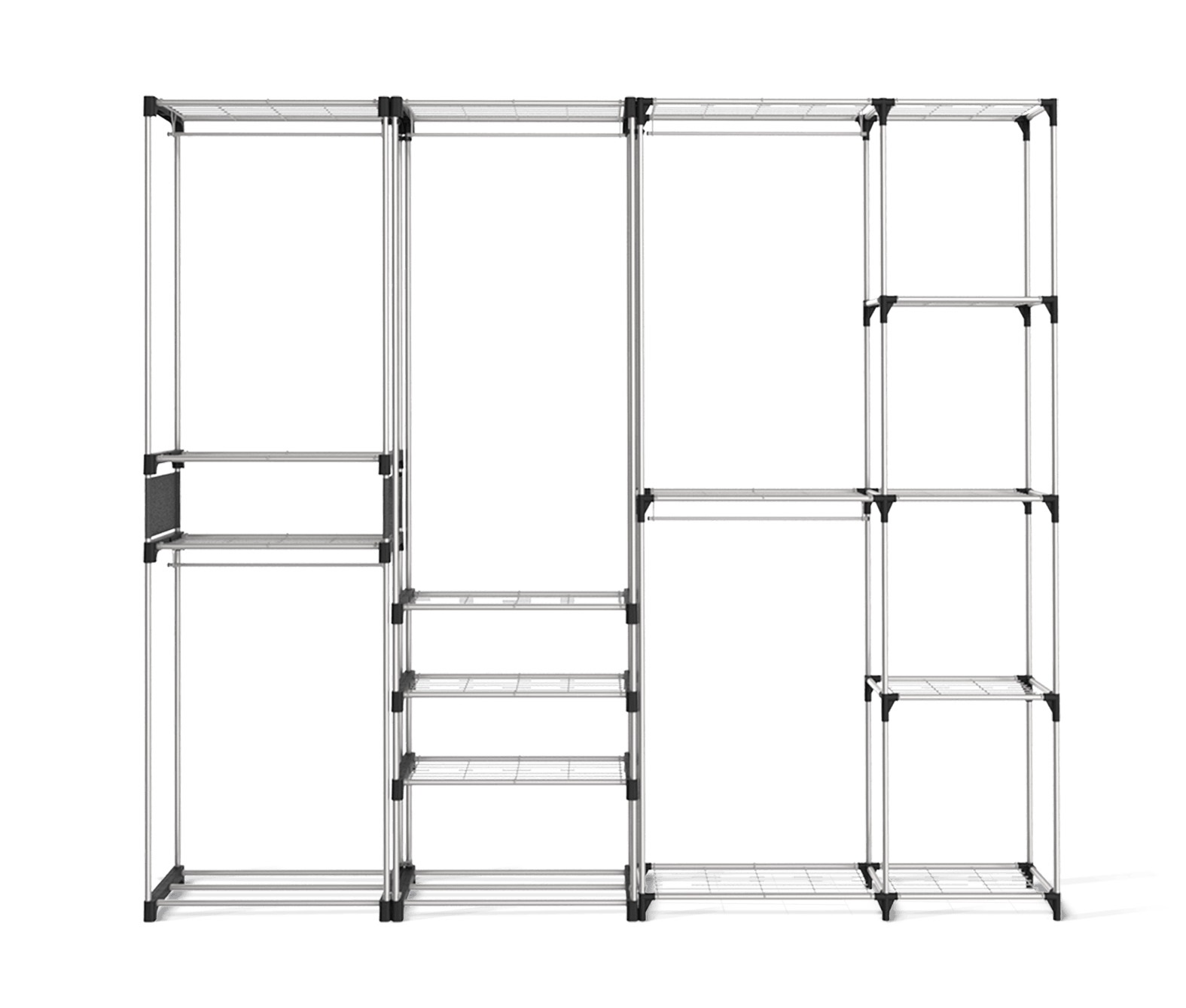 Гардеробная система Айзенах серого цвета