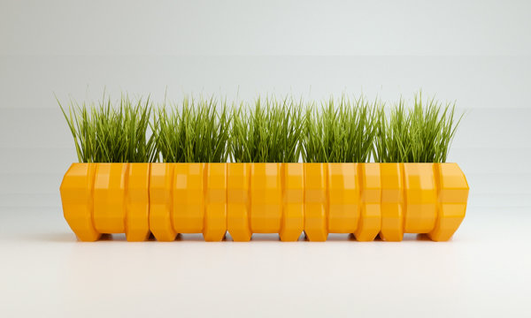 Фото из портфолио Кашпо "caterpillar"  – фотографии дизайна интерьеров на InMyRoom.ru