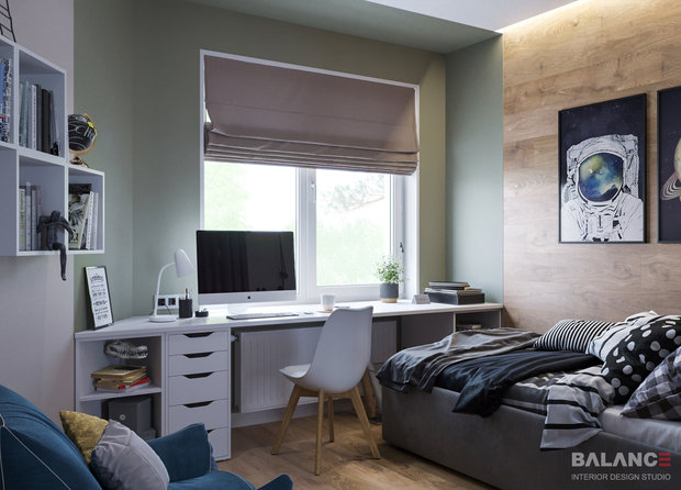 Фото из портфолио Трехкомнатная квартира, 98 м2 – фотографии дизайна интерьеров на INMYROOM