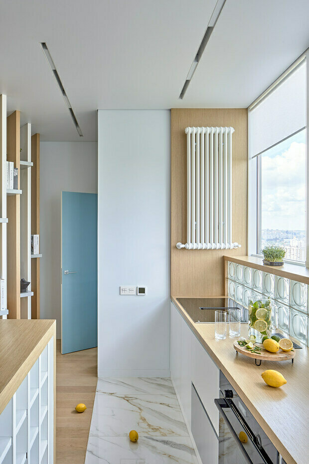 Фотография: Кухня и столовая в стиле Современный, Минимализм, Эко, Квартира, Проект недели, Монолитный дом, 2 комнаты, 40-60 метров, Студия дизайна интерьеров Алексея Сушкова, Алексей Сушков, Белгород – фото на INMYROOM