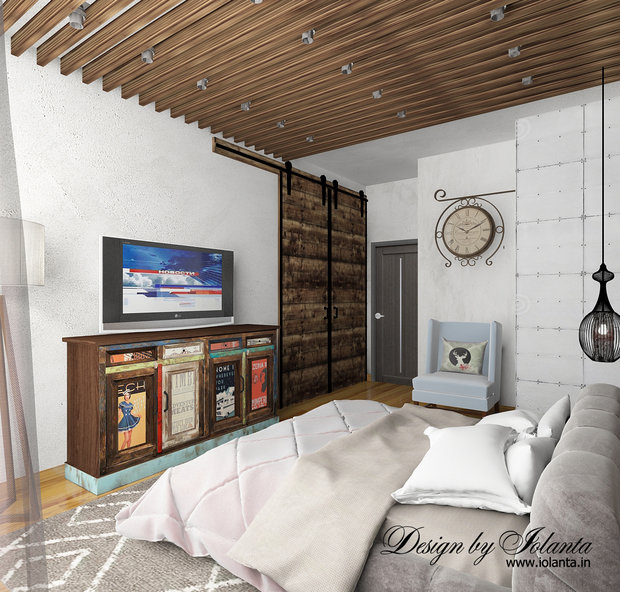 Фото из портфолио Лофт спальня – фотографии дизайна интерьеров на INMYROOM
