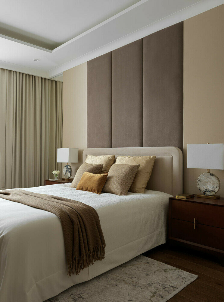 Фотография: Спальня в стиле Современный, Квартира, Проект недели, Москва, Монолитный дом, 3 комнаты, Более 90 метров, Anddesign – фото на INMYROOM