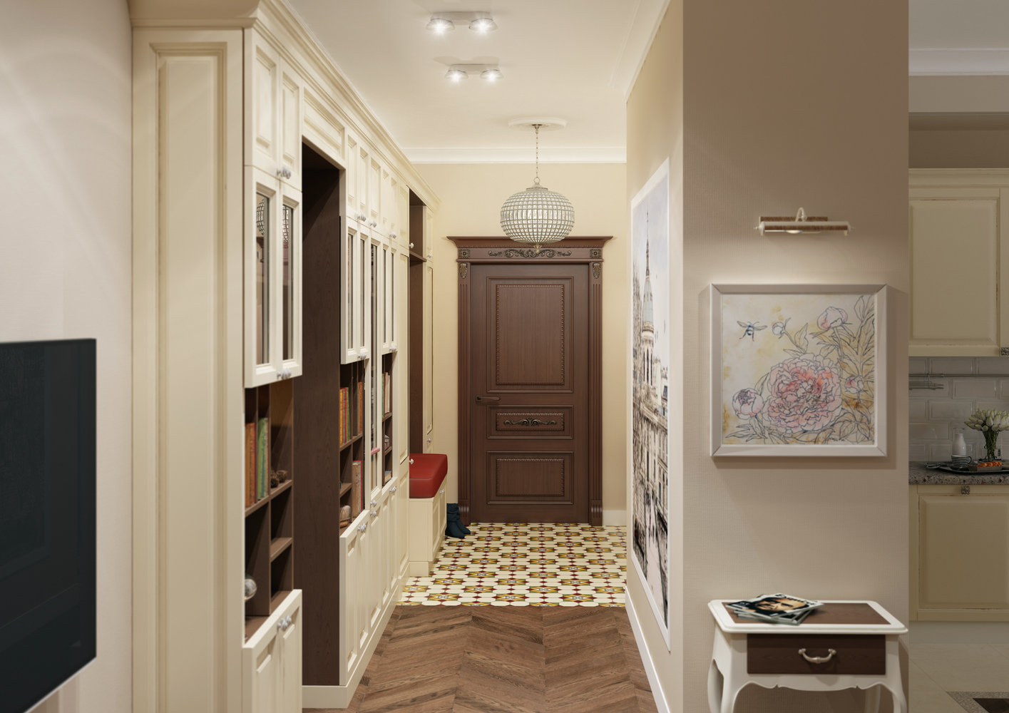 Фотография: Прихожая в стиле Классический, Квартира, Проект недели, Москва, Монолитный дом, 4 и больше, Более 90 метров, Юлия Панфилова – фото на INMYROOM Фотография: Прихожая в стиле Классический, Квартира, Проект недели, Москва, Монолитный дом, 4 и больше, Более 90 метров, Юлия Панфилова – фото на INMYROOM