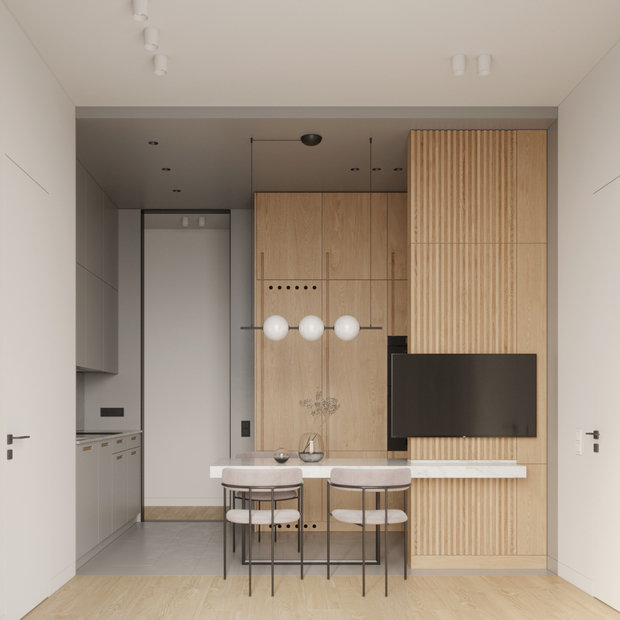 Фото из портфолио Из двушки в трешку. Квартира в Санкт-Петербурге, 52 м2 – фотографии дизайна интерьеров на INMYROOM