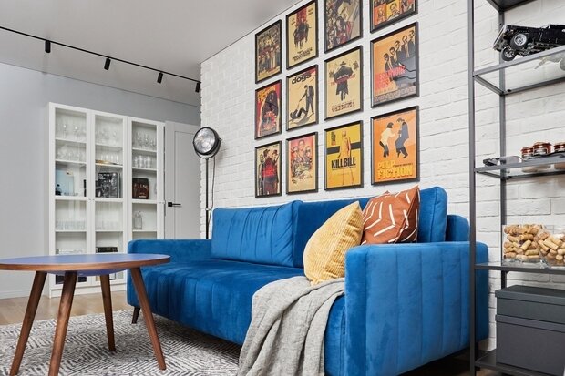 Стеллаж для хранения купили в ИКЕА.