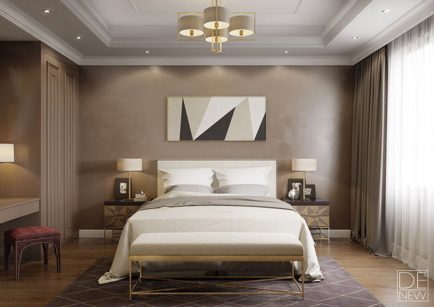 Фото из портфолио Молочный шоколад. Спальня – фотографии дизайна интерьеров на INMYROOM