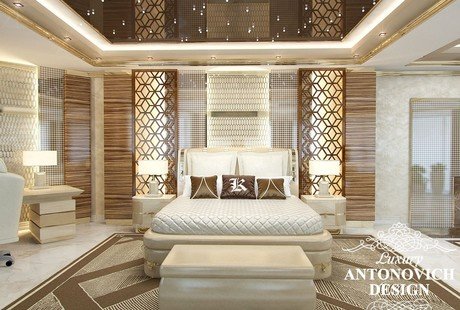 Дизайн спальни с ярким характером от Luxury Antonovich Design