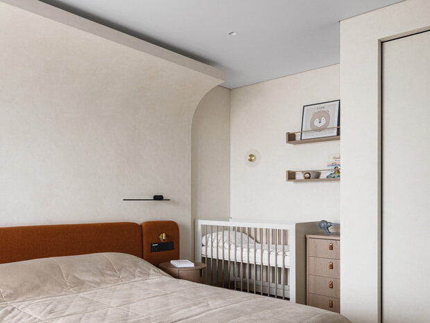 Фотография: Спальня в стиле Современный, Квартира, Проект дня, Сочи, 2 комнаты, 60-90 метров, современный/минимализм – фото на INMYROOM