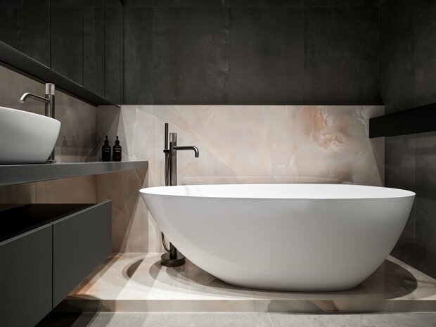 Фотография: Ванная в стиле Современный, Минимализм, Квартира, Проект дня, Москва, Монолитный дом, 3 комнаты, 60-90 метров, JTRoom, Юлия Тазулах – фото на INMYROOM