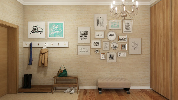 Фотография: Прихожая в стиле Скандинавский, Эко, Современный, Квартира, Проект недели, Санкт-Петербург, новостройка, Дарья Пикова, Монолитный дом, 4 и больше, Более 90 метров – фото на INMYROOM