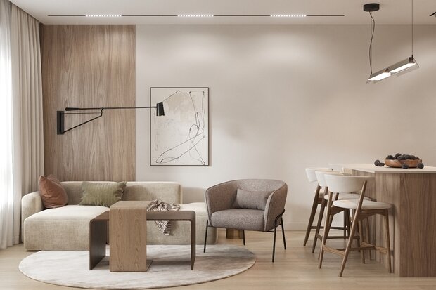 Фото из портфолио Квартира для пары – фотографии дизайна интерьеров на INMYROOM