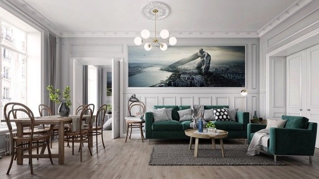 Фото из портфолио Неоклассицизм – фотографии дизайна интерьеров на INMYROOM