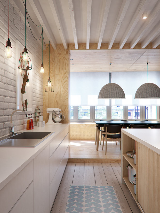 Фото из портфолио Квартира в стиле Mid-century modern от INT2 – фотографии дизайна интерьеров на INMYROOM