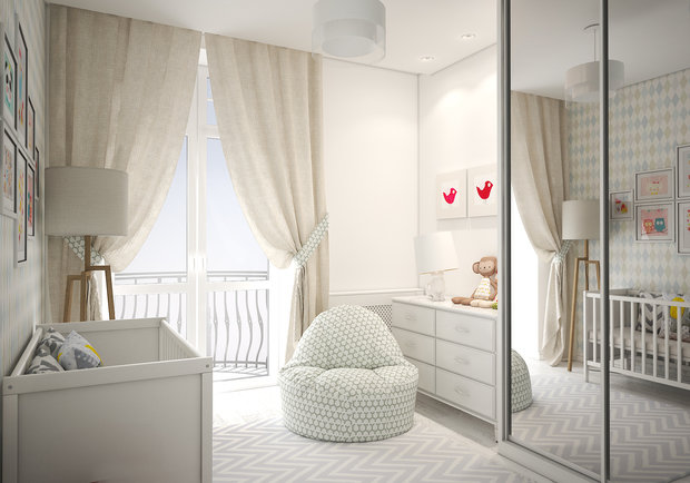 Фотография: Детская в стиле Скандинавский, Современный, Дом, Проект недели, Дом и дача, Московская область, кухня-гостиная дизайн, Студия 3.14, Таунхаус, Тимур Абдрахманов, Борис Комаровский, Ирина Леготкина, таунхаус с мансардой – фото на INMYROOM