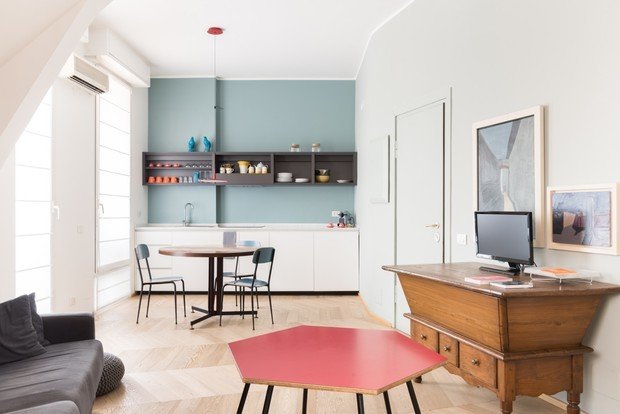 Фотография: Кухня и столовая в стиле Скандинавский, Минимализм, Современный, Декор интерьера, Малогабаритная квартира, Квартира, Студия, 1 комната, до 40 метров, 40-60 метров – фото на INMYROOM