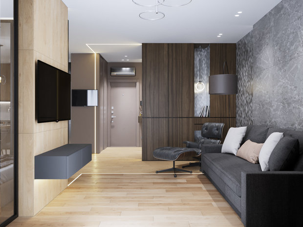 Фото из портфолио ЖК Хорошевский 48 м2 – фотографии дизайна интерьеров на INMYROOM