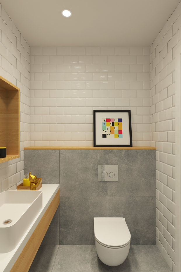 Фотография: Ванная в стиле Скандинавский – фото на INMYROOM