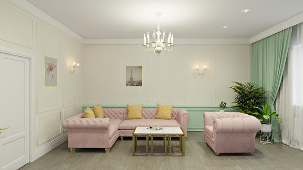 Фото из портфолио Трехкомнатная квартира 142 м2 – фотографии дизайна интерьеров на INMYROOM
