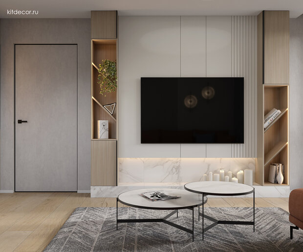 Фото из портфолио Коралловые акценты – фотографии дизайна интерьеров на INMYROOM