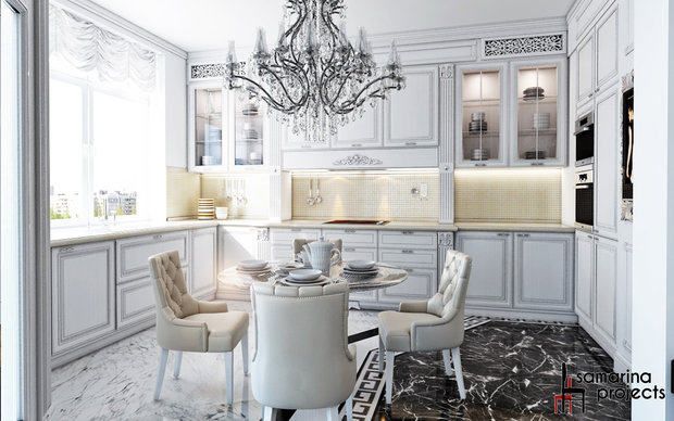 Фото из портфолио "Кухня для ценителей классики"  – фотографии дизайна интерьеров на INMYROOM
