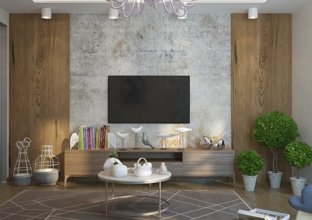 Фото из портфолио гостиная ЖК "Европейский берег" г. Новосибирск – фотографии дизайна интерьеров на INMYROOM