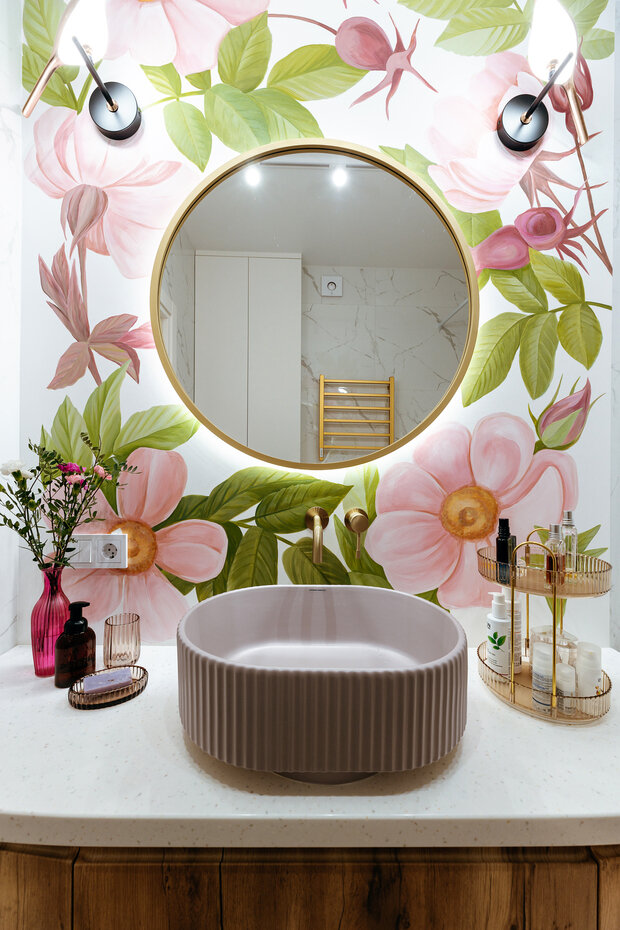 Фотография: Ванная в стиле Современный, Квартира, Проект дня, Эко, Блочный дом, 4 и больше, 60-90 метров, Анна Терентьева – фото на INMYROOM