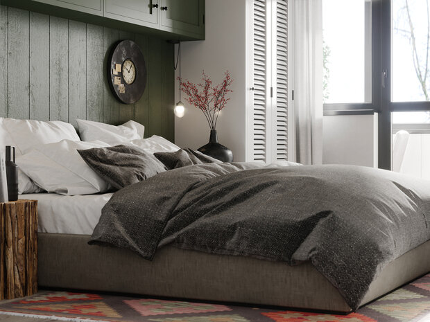 Фотография: Спальня в стиле Скандинавский, Современный, Квартира, Проект недели, Москва, Панельный дом, 3 комнаты, 60-90 метров, Impetus-lab – фото на INMYROOM