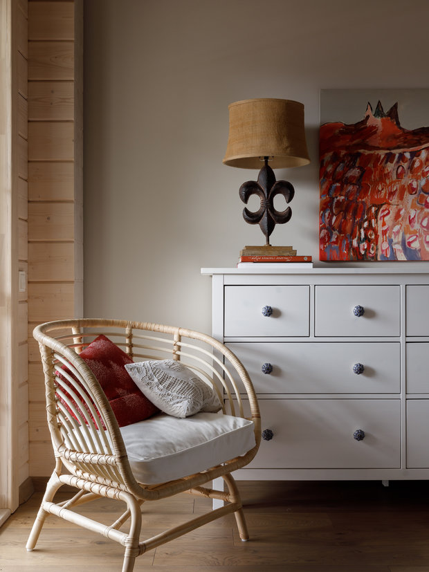 Фотография: Спальня в стиле Прованс и Кантри, Современный, Дом, Проект недели, Дача, Дом и дача, Ленинградская область, 4 и больше, Более 90 метров, Елена Горячева, Студия «Мистер Дизайн» – фото на INMYROOM