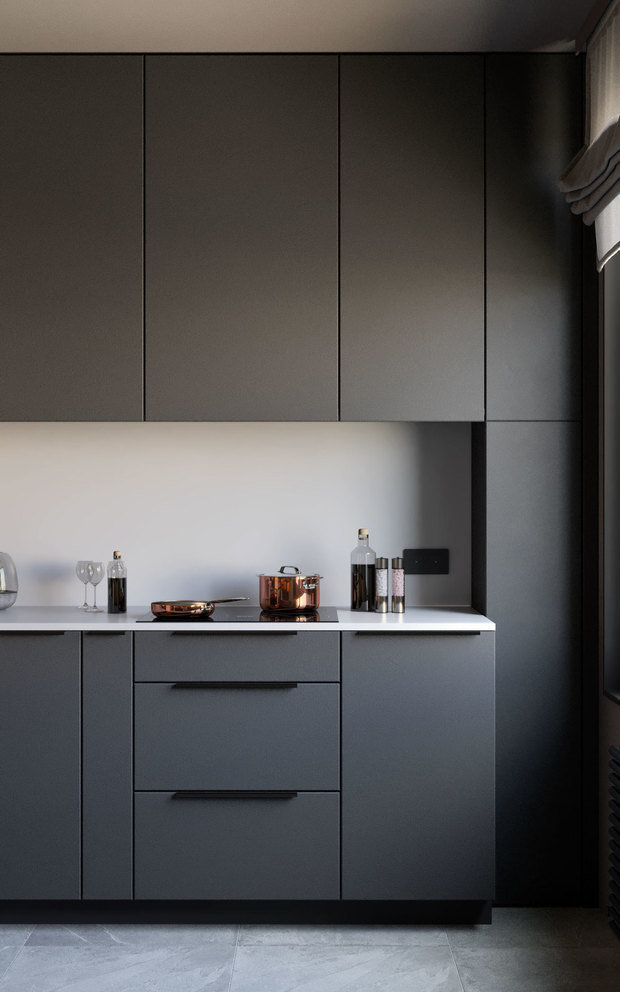 Фотография: Кухня и столовая в стиле Минимализм, Гид, Co:Interior, Студия 20:18, Александр Кучин, Альберт Багдасарян – фото на INMYROOM