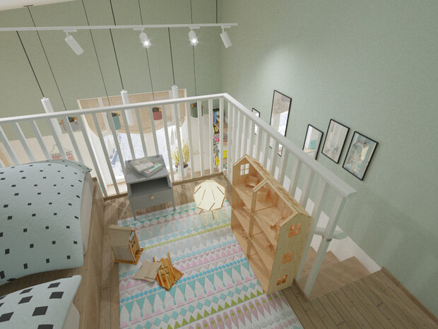 Фото из портфолио Квартира с наклонными потолками – фотографии дизайна интерьеров на INMYROOM