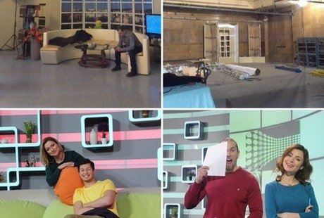 Студия для утренних шоу телеканала «Миллет»