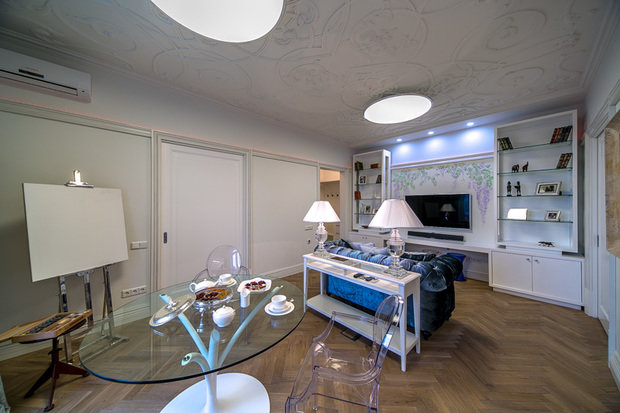 Фотография: Кухня и столовая в стиле Классический, Современный, Эклектика, Гостиная, Декор интерьера, Интерьер комнат, Тема месяца – фото на INMYROOM