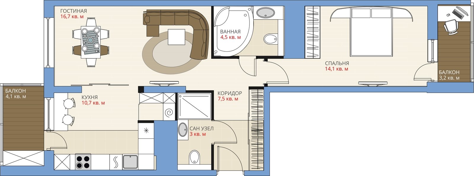 Фотография: Планировки в стиле , Перепланировка, Анастасия Киселева, Максим Джураев, UP-Квартал – фото на INMYROOM