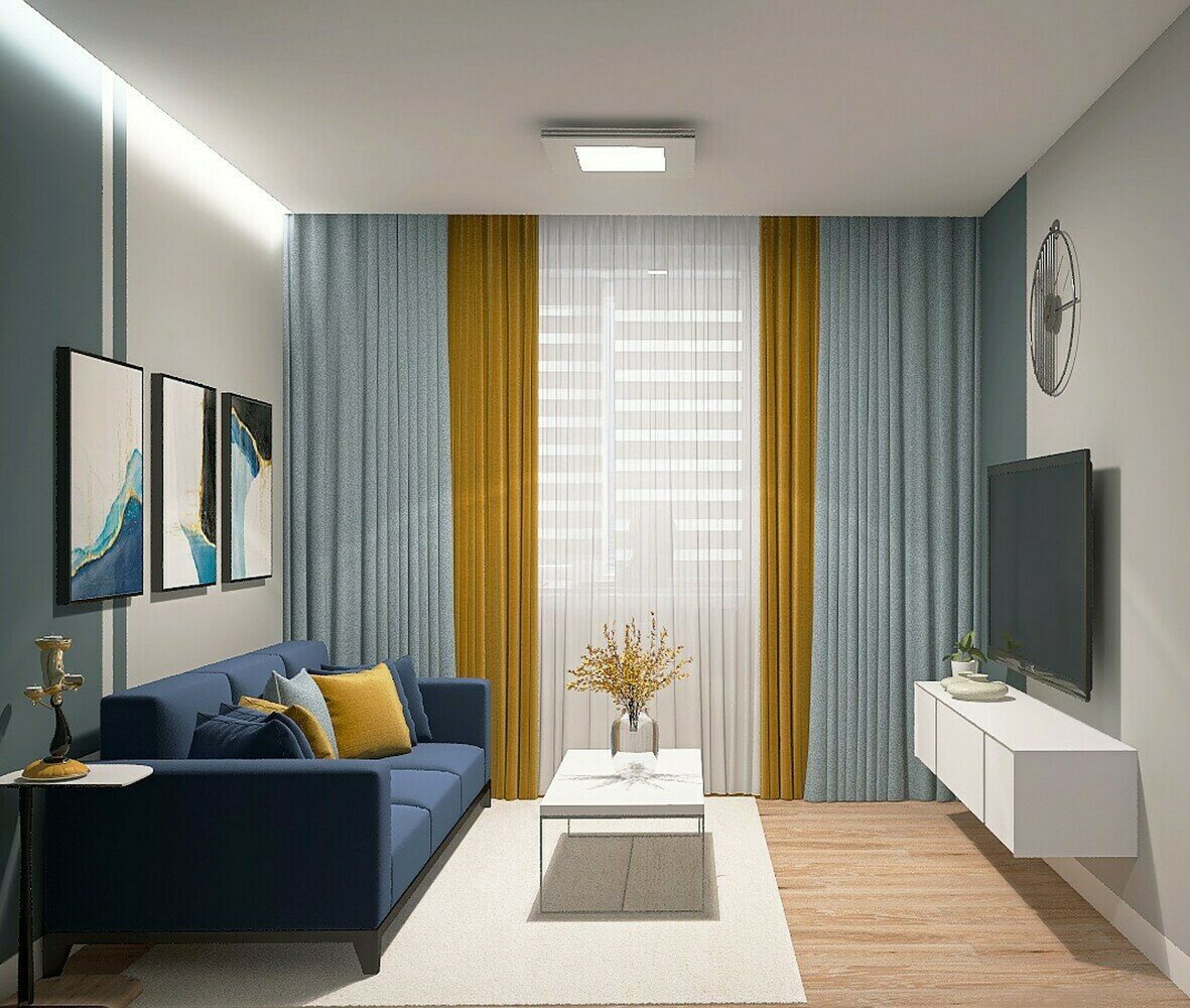 Фото из портфолио Дизайн интерьера в двухкомнатной квартире 46м2 – фотографии дизайна интерьеров на INMYROOM Фото из портфолио Дизайн интерьера в двухкомнатной квартире 46м2 – фотографии дизайна интерьеров на INMYROOM