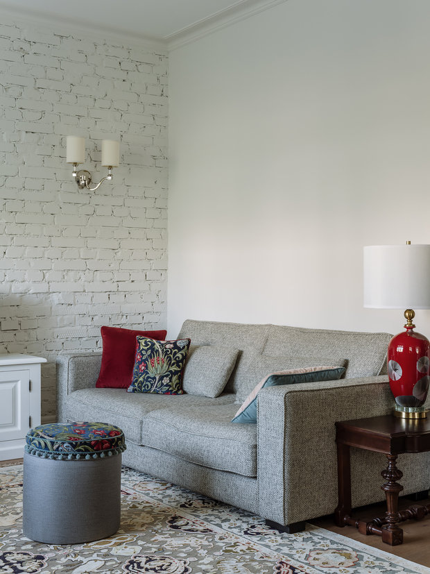 Фотография: Гостиная в стиле Современный, Квартира, Проект недели, Москва, 4 и больше, Более 90 метров, Анастасия Краснова – фото на INMYROOM