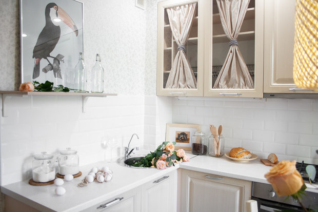 Фото из портфолио Освежающий и легкий интерьер кухни – фотографии дизайна интерьеров на INMYROOM