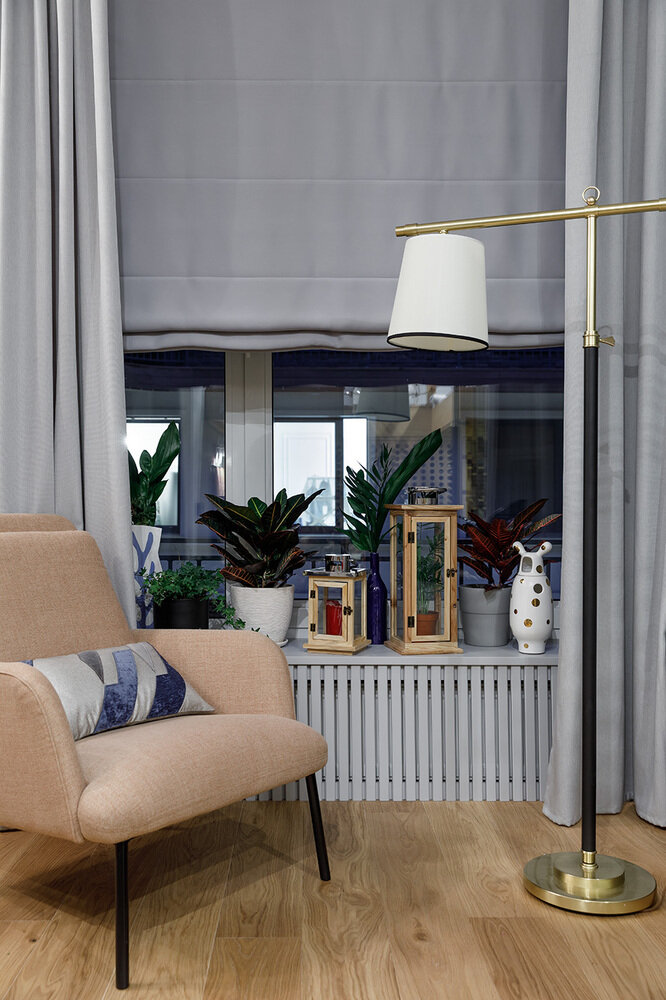 Фотография: Гостиная в стиле Современный, Малогабаритная квартира, Квартира, Студия, Проект недели, Санкт-Петербург, Кирпичный дом, 40-60 метров, Interior Design by Margo, Маргарита Мережнюк – фото на INMYROOM