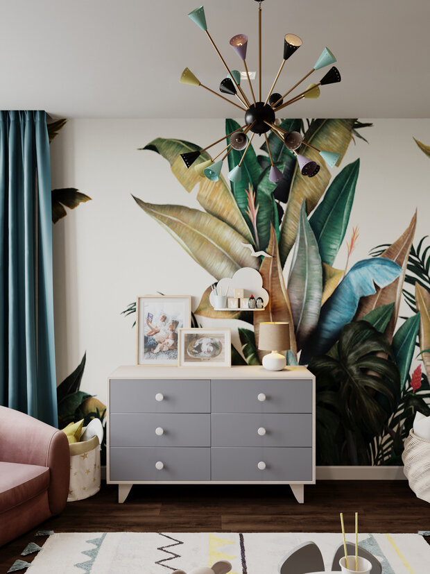 Фотография: Детская в стиле Современный, Квартира, Проект недели, Санкт-Петербург, 4 и больше, Более 90 метров, Монолитно-кирпичный, VizDiz, Илона Ореховская – фото на INMYROOM