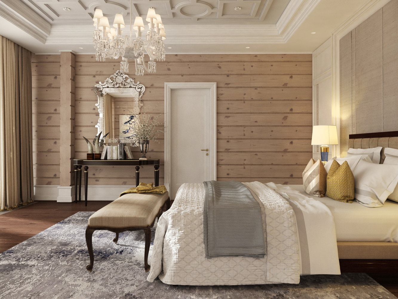 Фото из портфолио Спальня в стиле американской классики – фотографии дизайна интерьеров на INMYROOM Фото из портфолио Спальня в стиле американской классики – фотографии дизайна интерьеров на INMYROOM