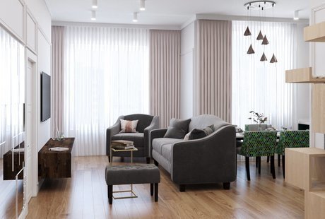 Premier Palace - 70m | Американская классика и необычная планировка