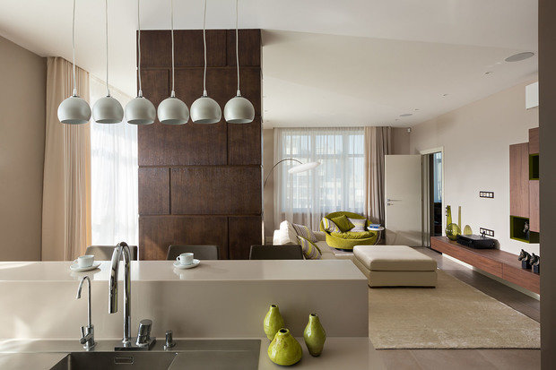 Фотография: Кухня и столовая в стиле Современный, Минимализм, Классический, Квартира, Проект недели – фото на INMYROOM